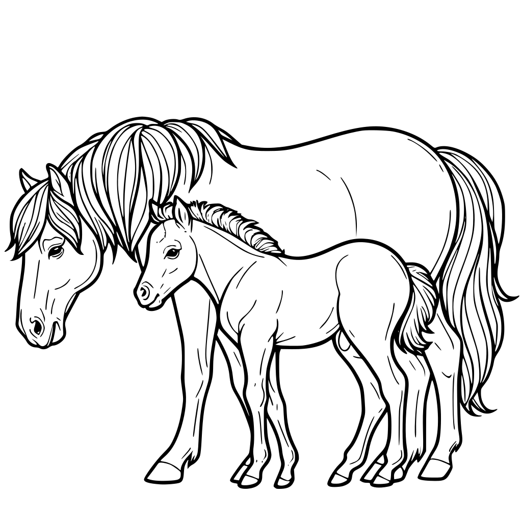 téléchargez et imprimez gratuitement des coloriages de chevaux pour tous âges. amusez-vous à colorier des dessins variés et détaillés de chevaux facilement.