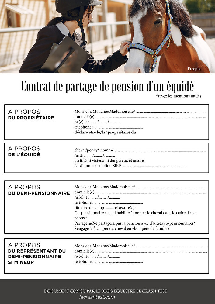 découvrez nos conseils essentiels pour rédiger un contrat de demi-pension cheval clair et sécurisé, afin d'assurer une relation harmonieuse entre propriétaire et cavalier.